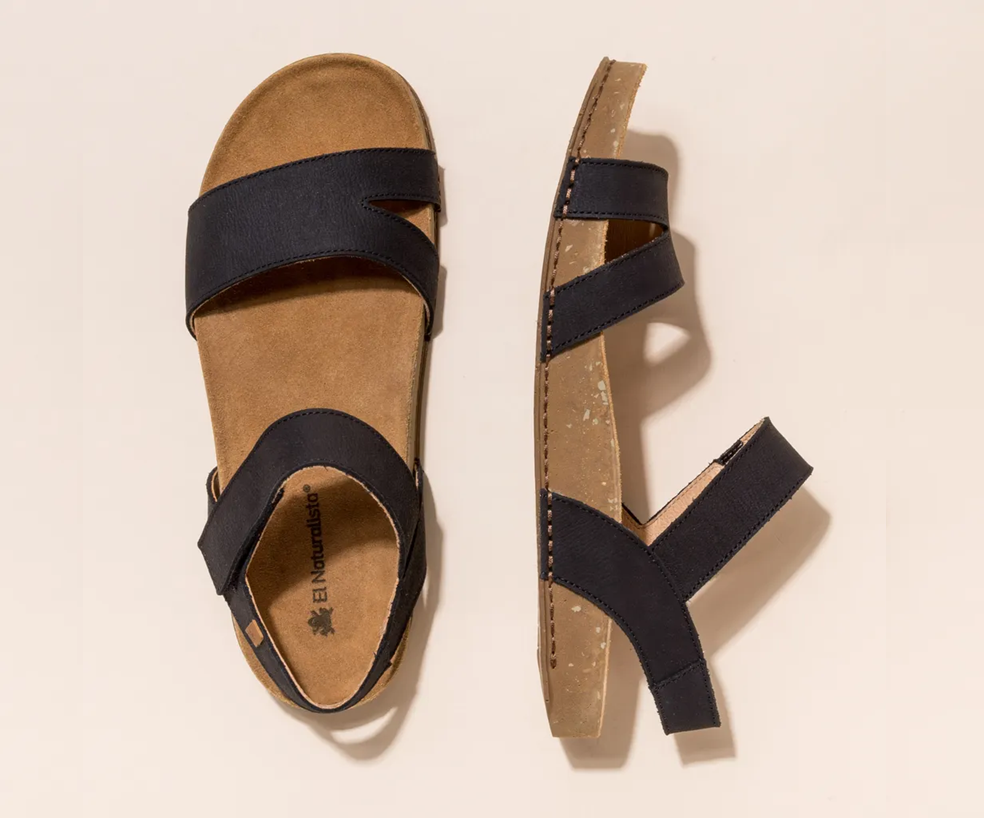 BALANCE N5790 BLACK LEATHER SANDAL