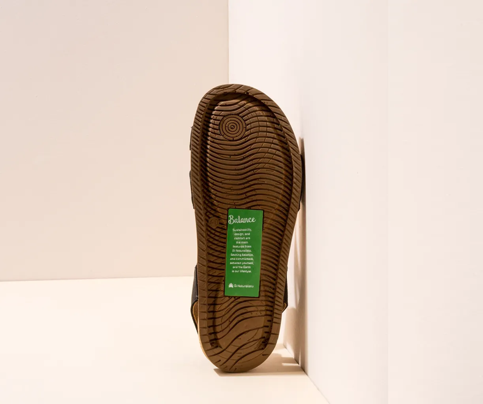 BALANCE N5790 BLACK LEATHER SANDAL