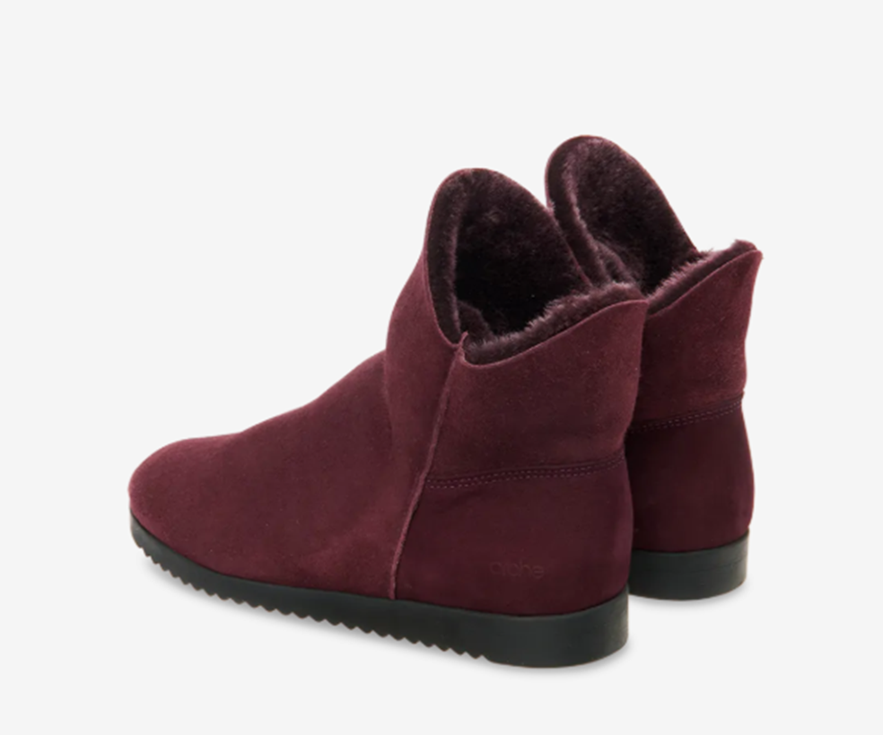 BAOSHA BURGUNDY ANKLE BOOT