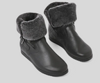 BAOVYA BLACK WOOL LINED ANKLE BOOT