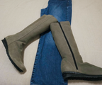 BARLOY LIGHT GREY LONG BOOT