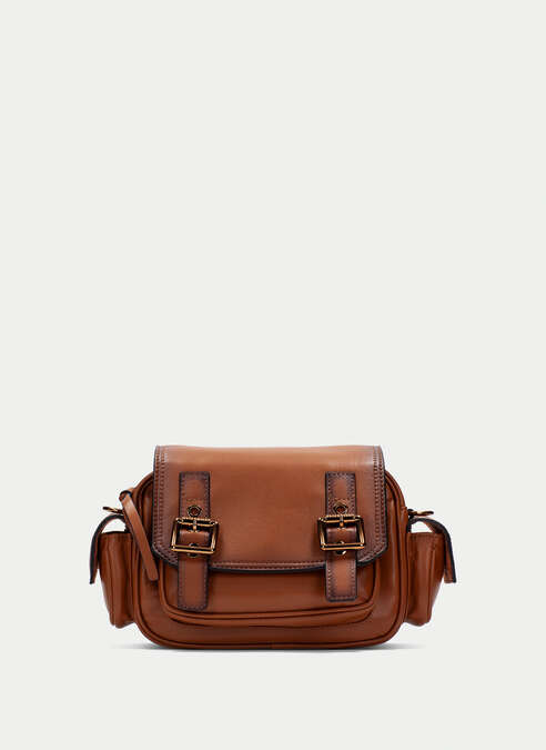 BOLSOS BV254143 TAN SHOULDER BAG