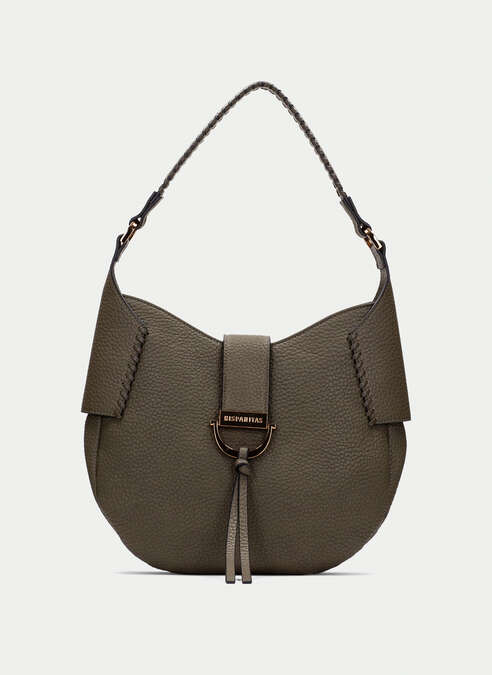 BOLSOS BV254147 GRAINED KHAKI SHOULDER BAG