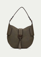 BOLSOS BV254147 GRAINED KHAKI SHOULDER BAG