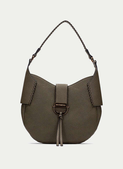 BOLSOS BV254147 GRAINED KHAKI SHOULDER BAG