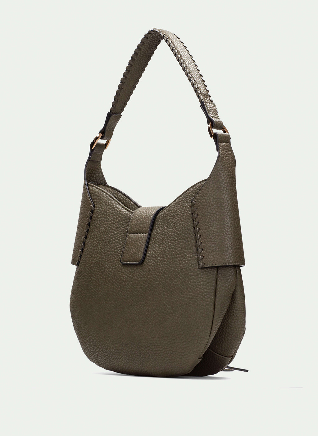 BOLSOS BV254147 GRAINED KHAKI SHOULDER BAG