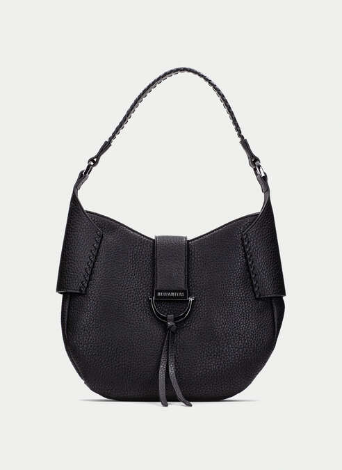 BOLSOS BV254147 GRAINED BLACK SHOULDER BAG