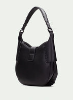 BOLSOS BV254147 GRAINED BLACK SHOULDER BAG