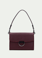 BOLSOS BV254148 GRAINED WINE SHOULDER BAG