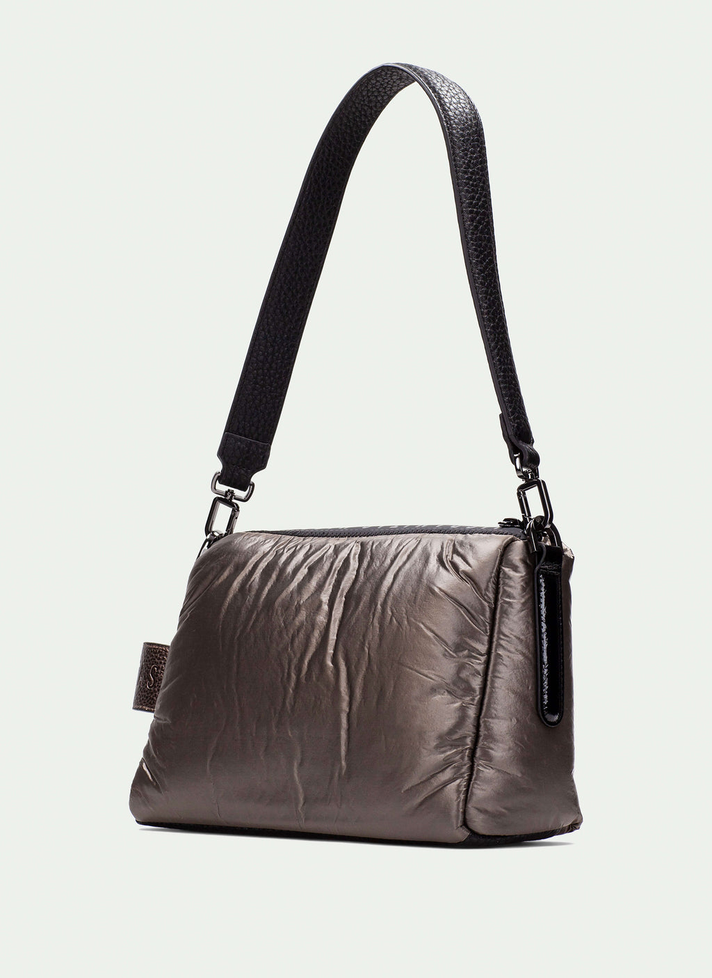 BOLSOS BV254151 GREY NYLON SHOULDER BAG