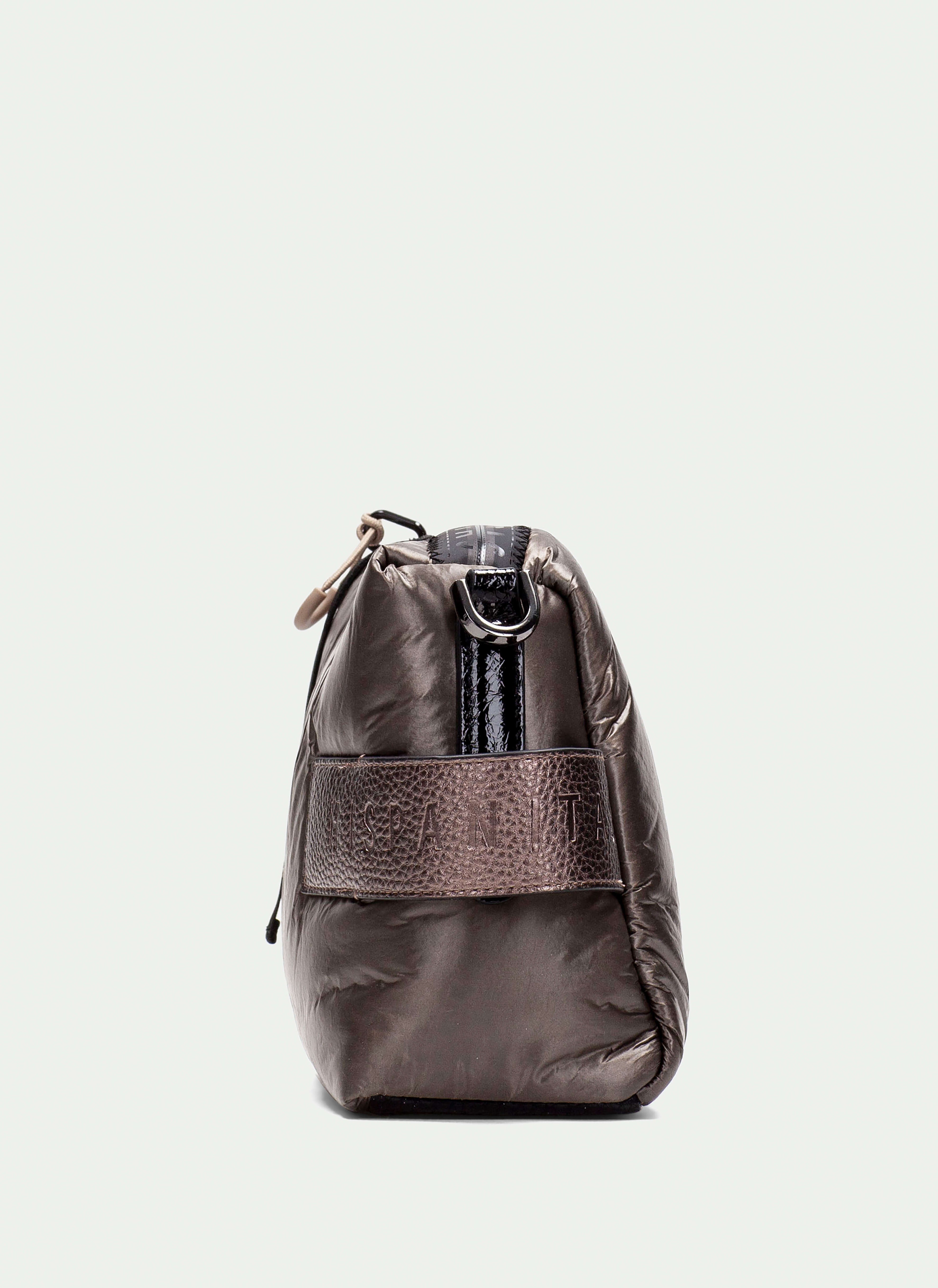 BOLSOS BV254151 GREY NYLON SHOULDER BAG