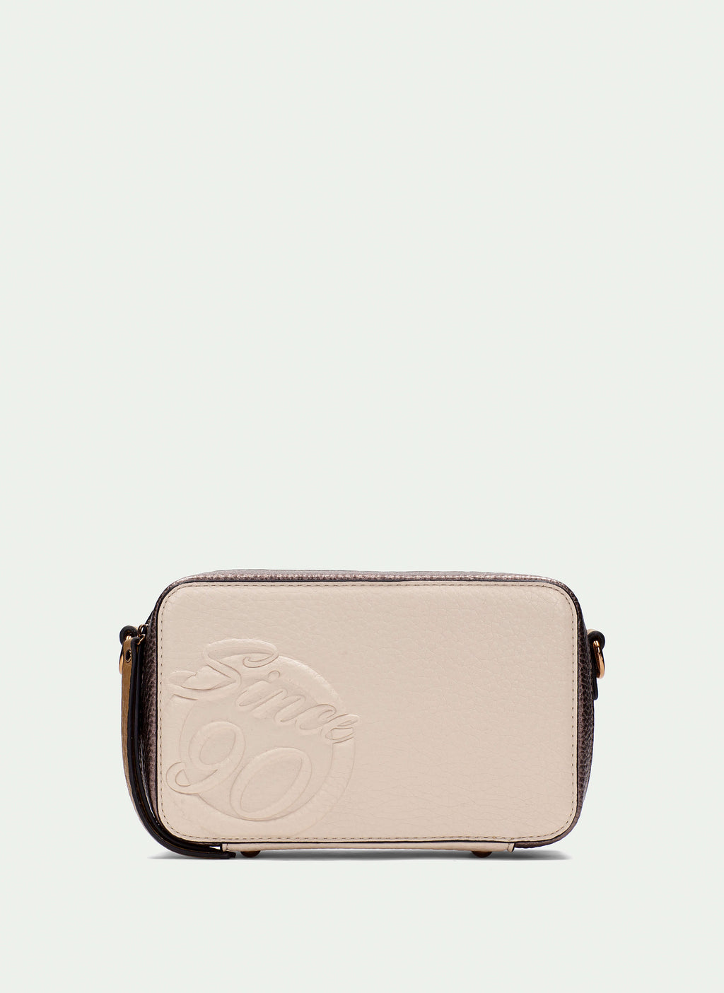 BOLSOS BV254158 CREAM COMPACT CROSS BODY BAG