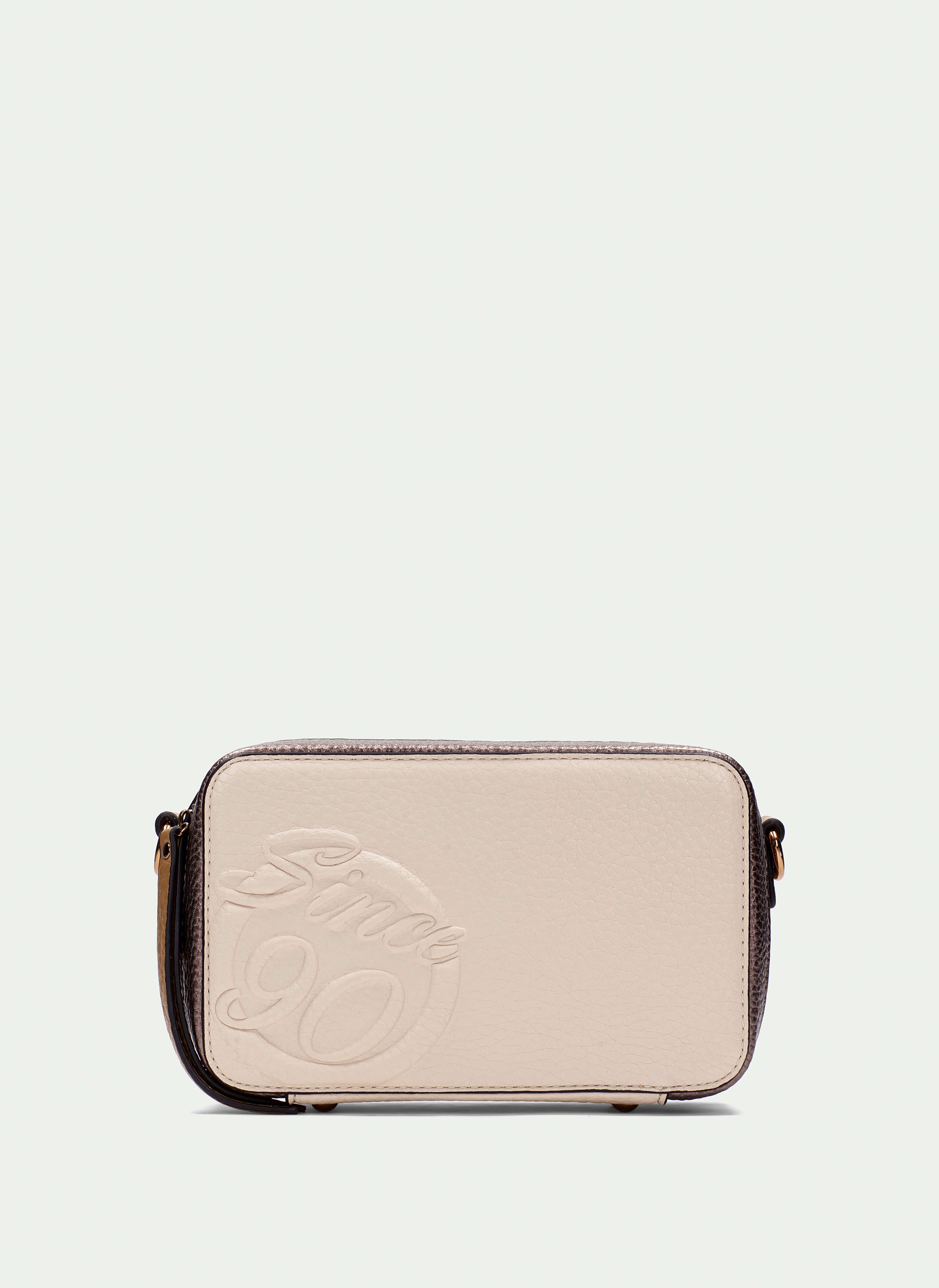 BOLSOS BV254158 CREAM COMPACT CROSS BODY BAG