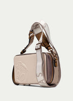 BOLSOS BV254158 CREAM COMPACT CROSS BODY BAG