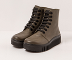 ART BRIGHTON 1517 KHAKI LEATHER BOOTS