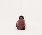 BRIGHTON 1535 BURGUNDY LEATHER SNEAKERS