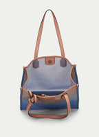 BOLSOS BV243239 PEACH & BLUE MESH SHOPPER BAG