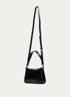 BOLSOS BV243245 PATENT BLACK HOBO BAG