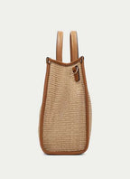 BOLSOS BV253833 TAN RAFIA SHOPPER BAG