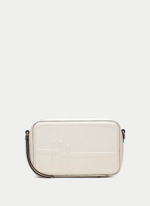 BOLSOS BV253840 CREAM COMPACT CROSS BODY BAG