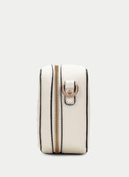 BOLSOS BV253840 CREAM COMPACT CROSS BODY BAG