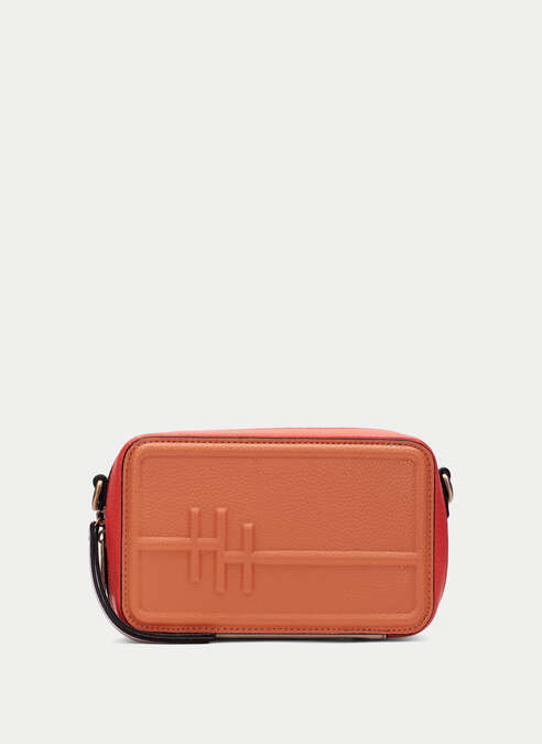 BOLSOS BV253979 ORANGE & RED COMPACT CROSS-BODY BAG