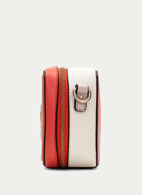 BOLSOS BV253979 ORANGE & RED COMPACT CROSS-BODY BAG