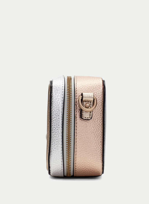 BOLSOS BV253979 GOLD & SILVER COMPACT CROSS BODY BAG