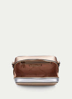 BOLSOS BV253979 GOLD & SILVER COMPACT CROSS BODY BAG