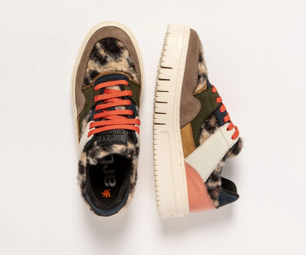 BELLEVILLE 1788 LEOPARD PRINT SNEAKER