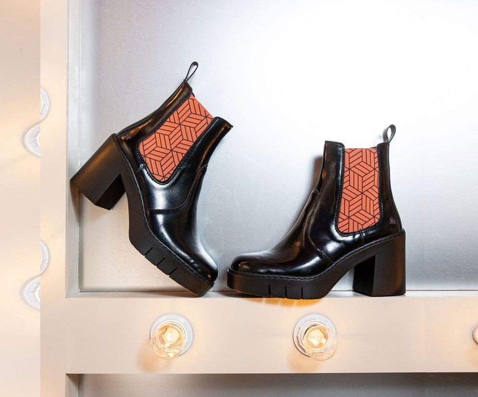 BERNA 1983 BLACK & SALMON BOOT