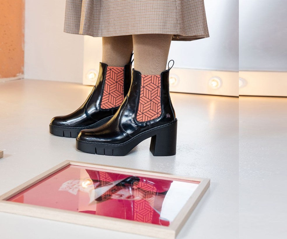 BERNA 1983 BLACK & SALMON BOOT