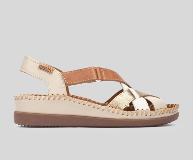 CADAQUES W8K-0741 CREAM OPEN TOE SANDAL