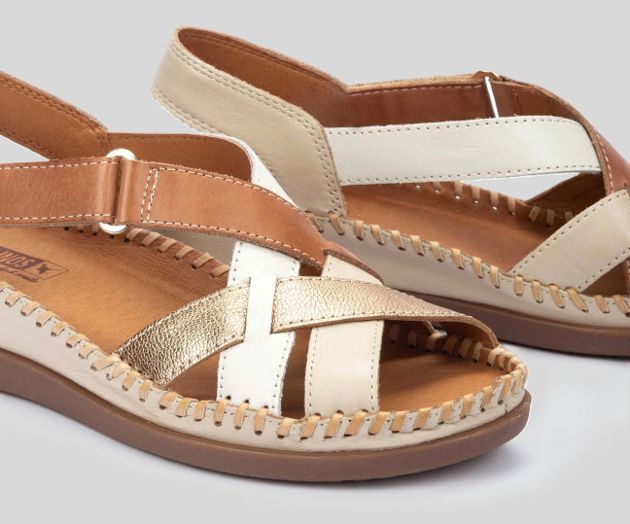 CADAQUES W8K-0741 CREAM OPEN TOE SANDAL