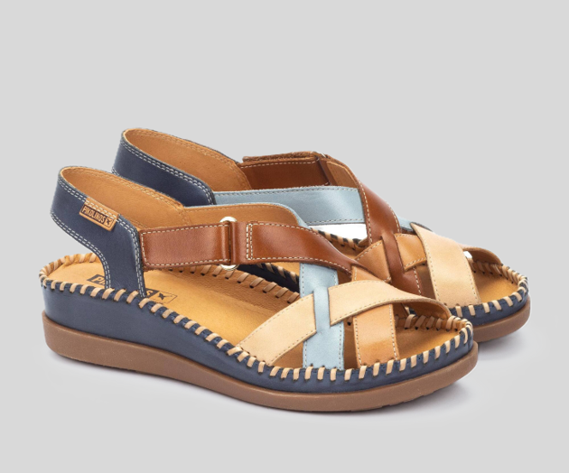CADAQUES W8K-0741 NAVY OPEN TOE SANDAL