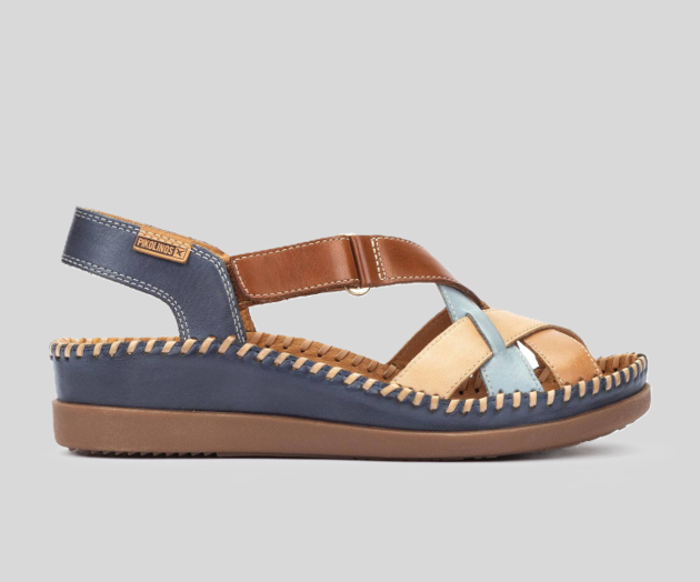 CADAQUES W8K-0741 NAVY OPEN TOE SANDAL