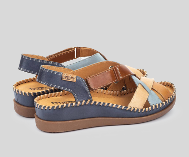 CADAQUES W8K-0741 NAVY OPEN TOE SANDAL