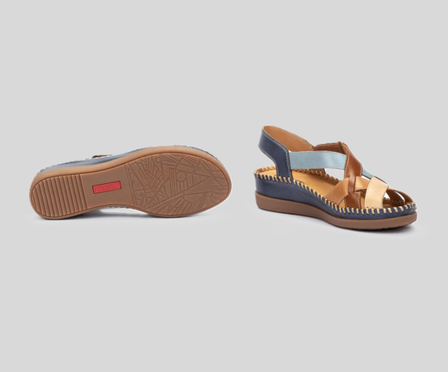 CADAQUES W8K-0741 NAVY OPEN TOE SANDAL