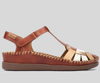 CADAQUES W8K-0965 BROWN FISHERMAN'S WEDGE SANDALS