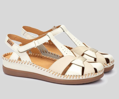 CADAQUES W8K-0965 CREAM FISHERMAN'S WEDGE SANDAL