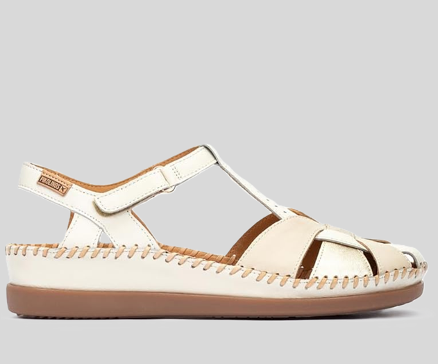 CADAQUES W8K-0965 CREAM FISHERMAN'S WEDGE SANDAL