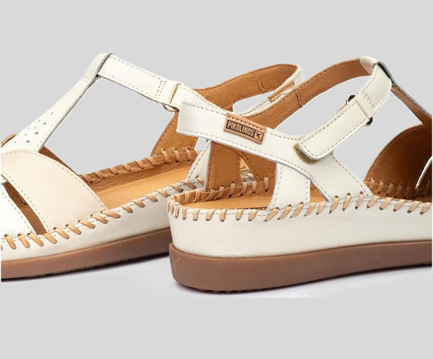 CADAQUES W8K-0965 CREAM FISHERMAN'S WEDGE SANDAL