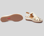 CADAQUES W8K-0965 CREAM FISHERMAN'S WEDGE SANDAL
