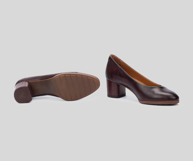 CALAFAT W1Z-5897 DARK BROWN PUMP
