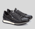 CAMBIL M5N-6237 MEN'S BLACK LEATHER SNEAKER