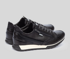 CAMBIL M5N-6237 MEN'S BLACK LEATHER SNEAKER