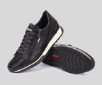 CAMBIL M5N-6237 MEN'S BLACK LEATHER SNEAKER
