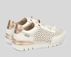CANTABRIA W4R-6584 CREAM LEATHER SNEAKERS