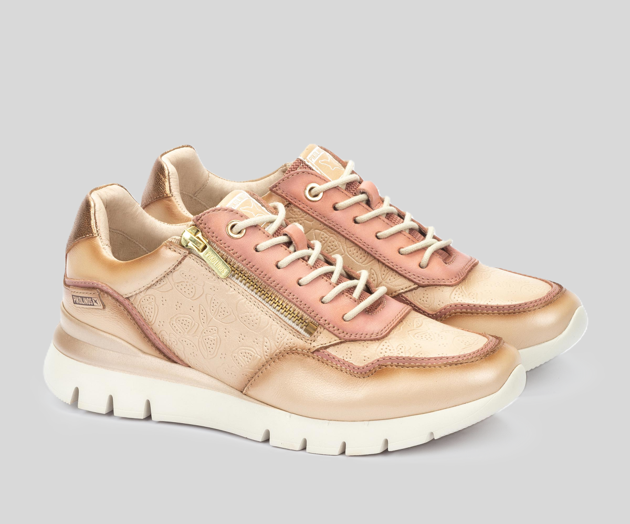 CANTABRIA W4R-6502 BEIGE LEATHER SNEAKER