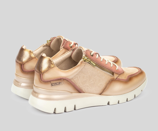 CANTABRIA W4R-6502 BEIGE LEATHER SNEAKER